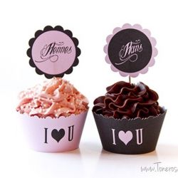 { Hennes & Hans ValentinesDag-Cupcakes // gratis nedlasting // reblogging }
