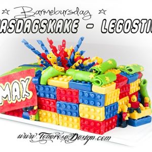 Legokake til barnebursdag