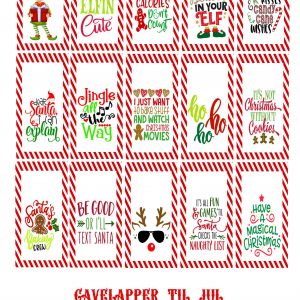 Gavelapper til jul // Gratis print