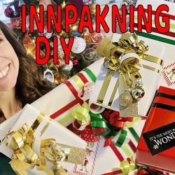 Julegaveinnpakning // DIY // VIDEO // Hvordan pakke inn vakre gaver