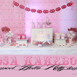 Rosa kakebord / dessertbord! Hello Kitty