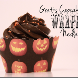 Gratis nedlasting ♥ – Gresskar CupcakeWrapper til Halloween