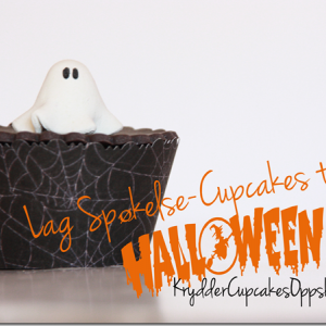 Søte Spøkelse-Cupcakes til Halloween! Oppskrift KrydderCupcakes