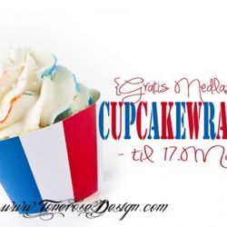 Cupcakewrapper til 17 Mai { Gratis Nedlasting }