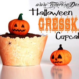 Søte GresskarCupcakes {Reblogging Halloween}