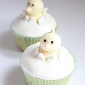 { cupcakes // påske // søte kyllinger i egg // reblogging }