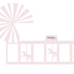 Gratis bordkort barnedåp - karusell ! DIY favorbox - rosa