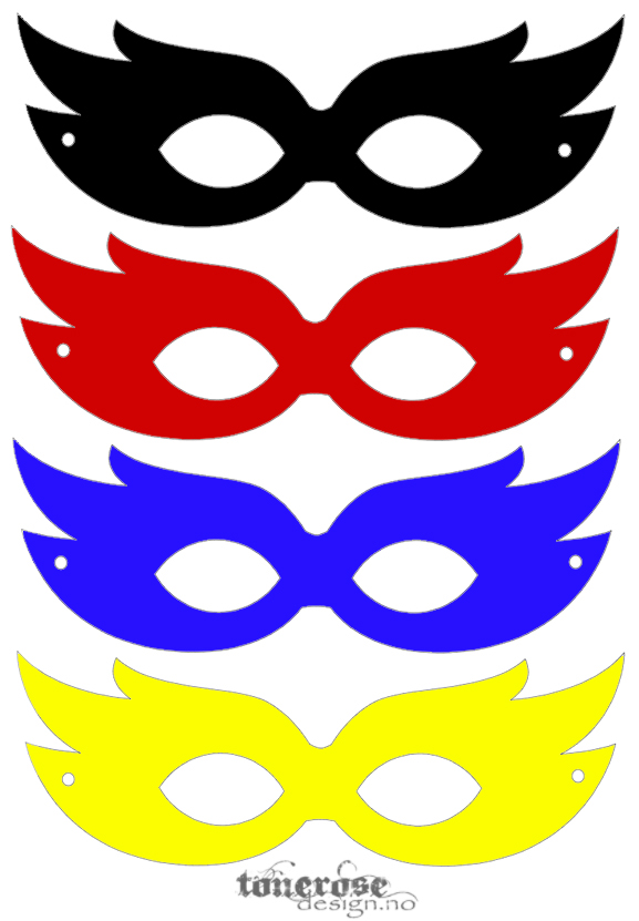 superhelt-masker farger