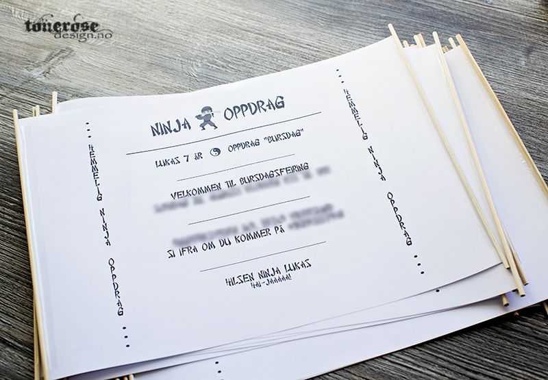 Ninja invitasjoner barnebursdag diy gratis print KL5A3612