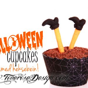 { Reblogging } HalloweenCupcakes - med heksebein!