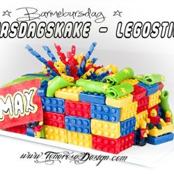Legokake til barnebursdag