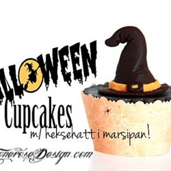 Halloween Cupcakes m/heksehatt