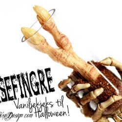 Anbefales! ♥  STILIGE heksefingre-vaniljekjeks til Halloween