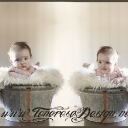 Sinkbalje til fotografering av nydelig baby