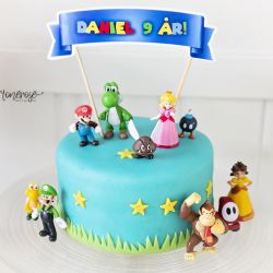 Enkel bursdagskake til Mario-Party