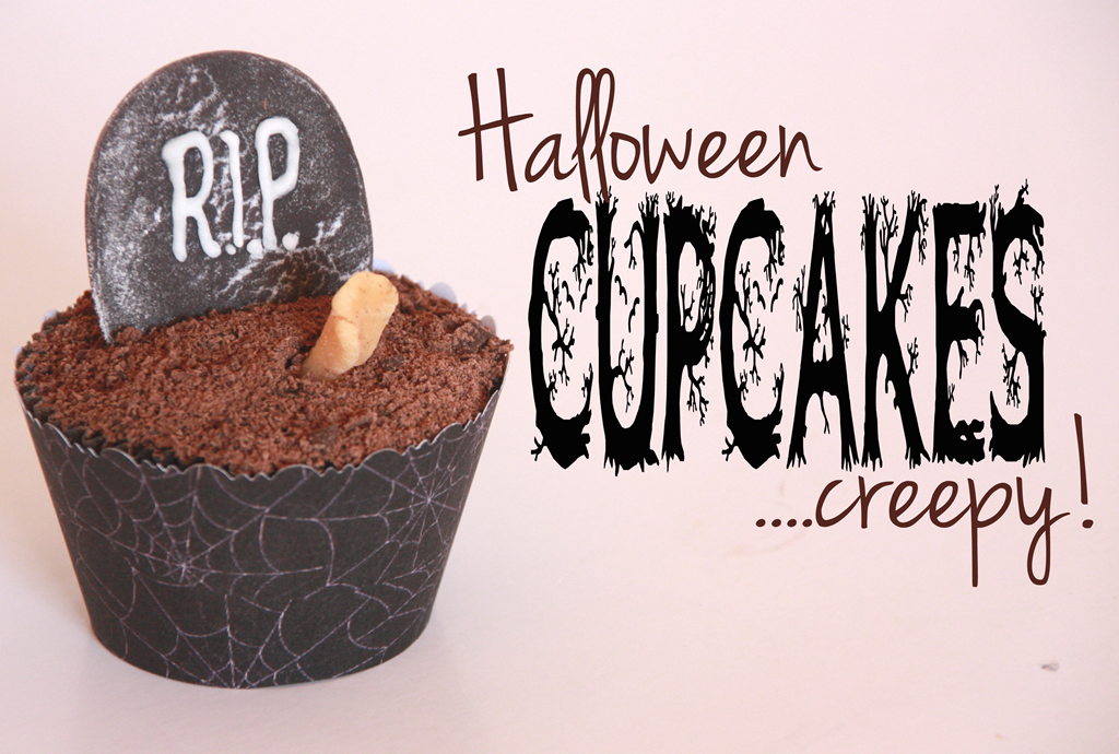 halloween cupcakes creepy gravstøtte
